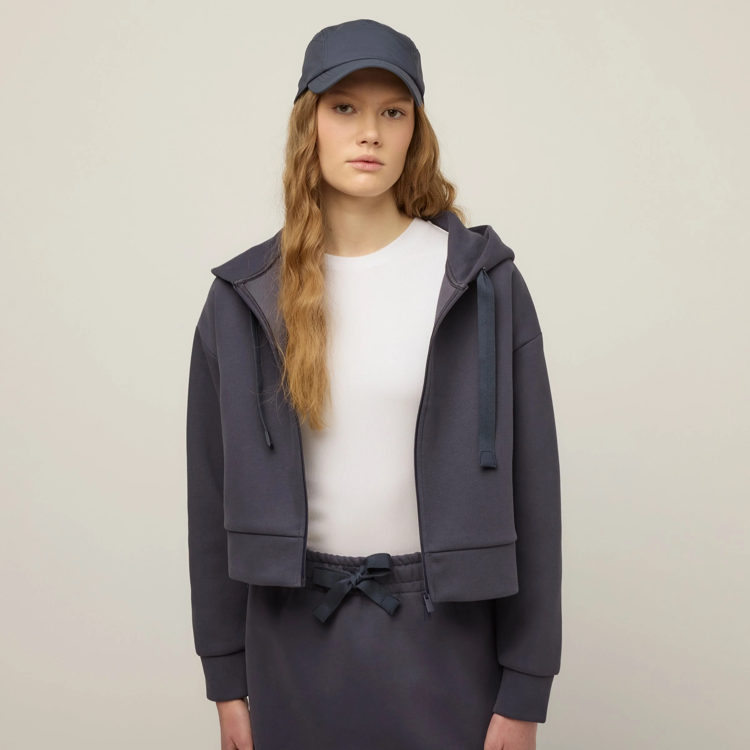 Cloud Fleece Crop Zip Hoodie - Image 12