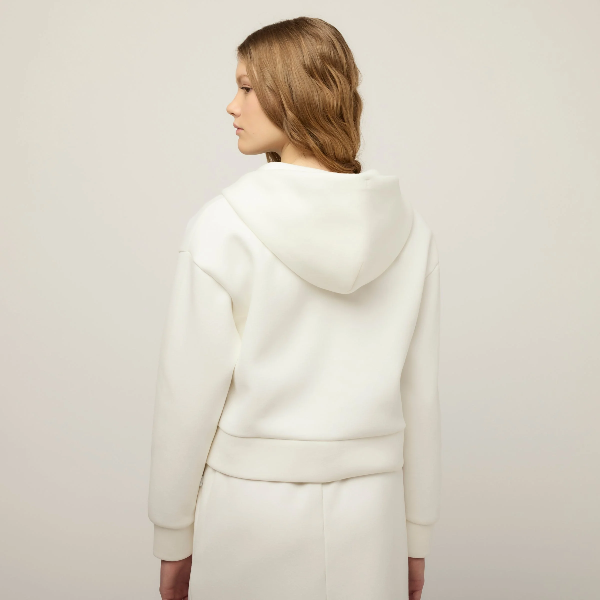 Cloud Fleece Crop Zip Hoodie - Image 3