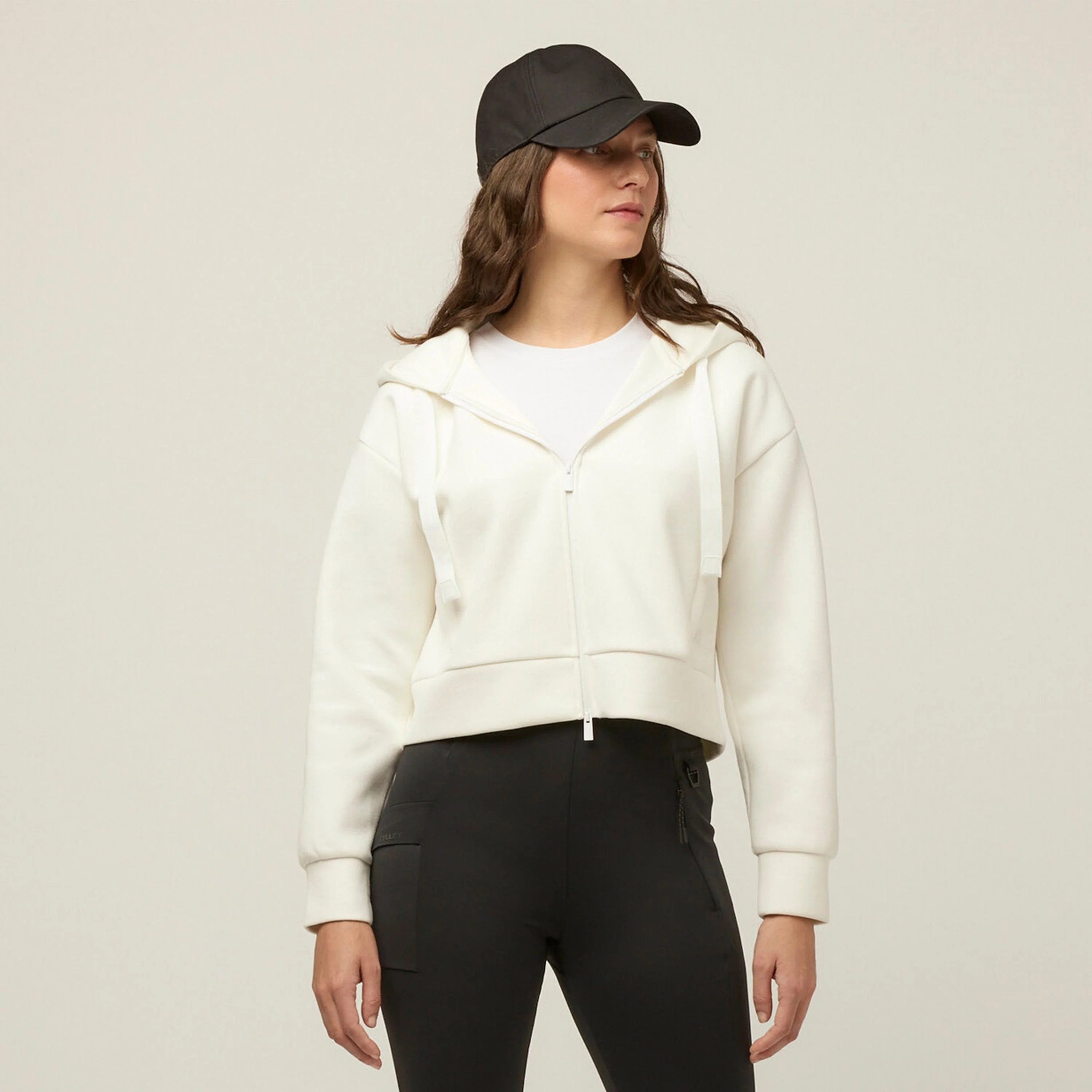 Cloud Fleece Crop Zip Hoodie - Image 7