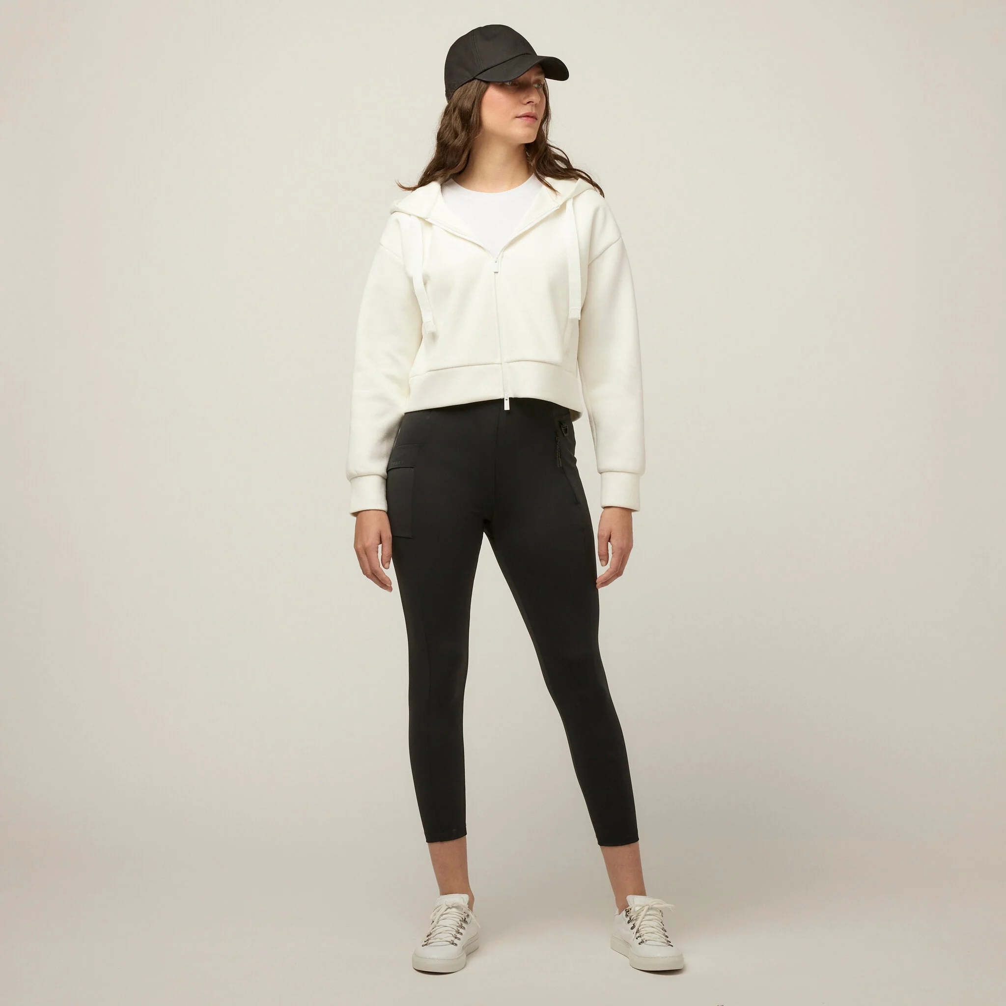 Cloud Fleece Crop Zip Hoodie - Image 8