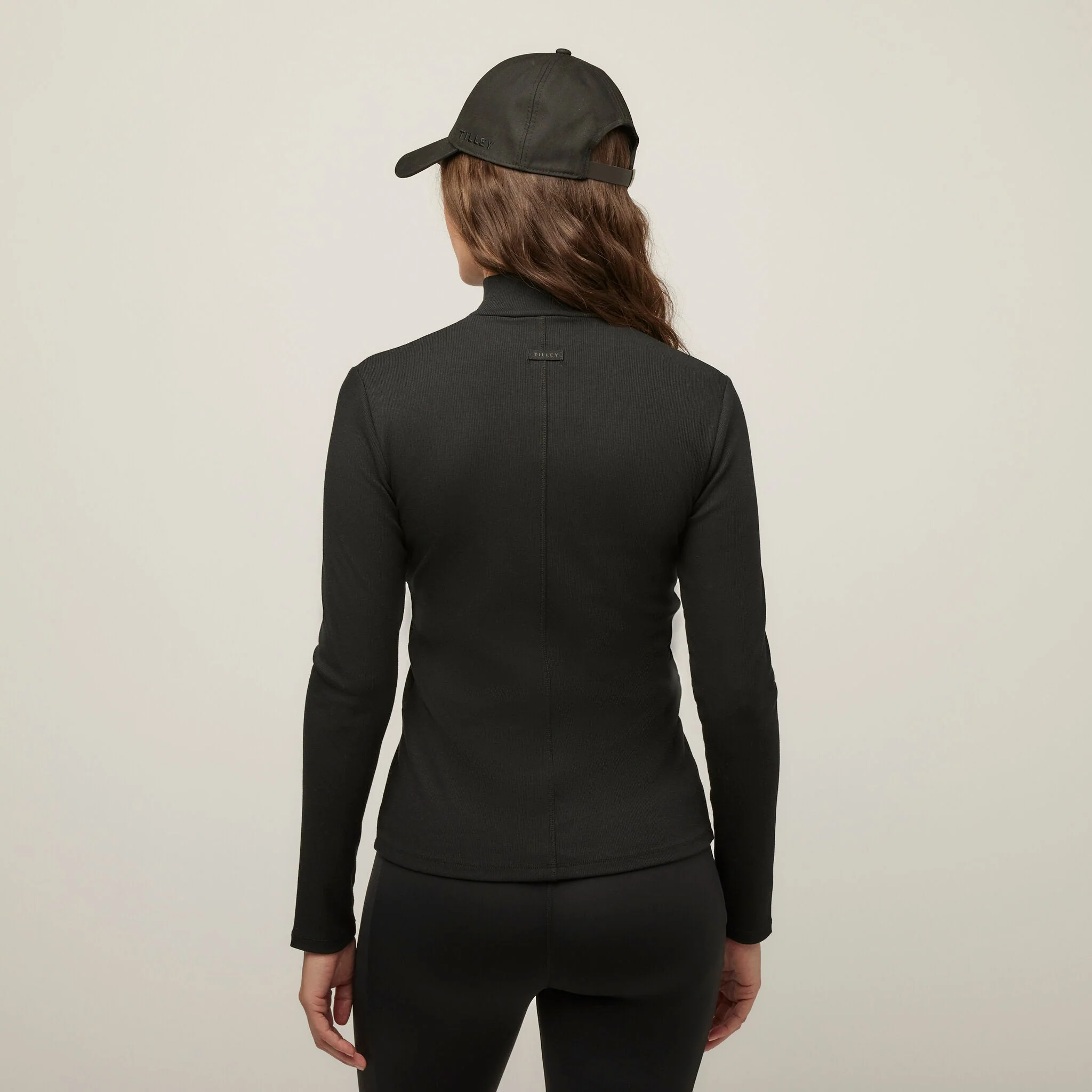 Long Sleeve Mockneck Tencel Rib - Image 16