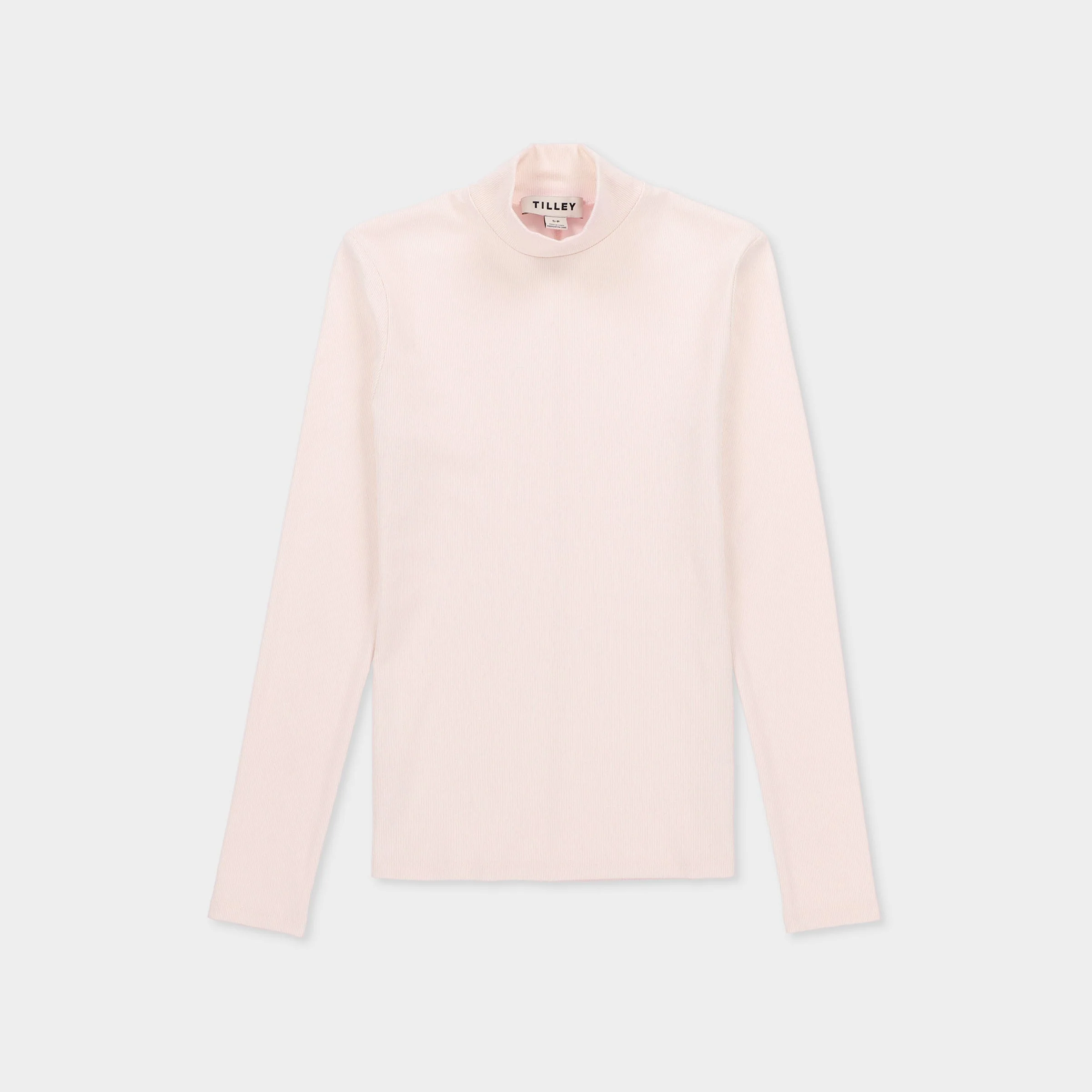 Long Sleeve Mockneck Tencel Rib - Image 29