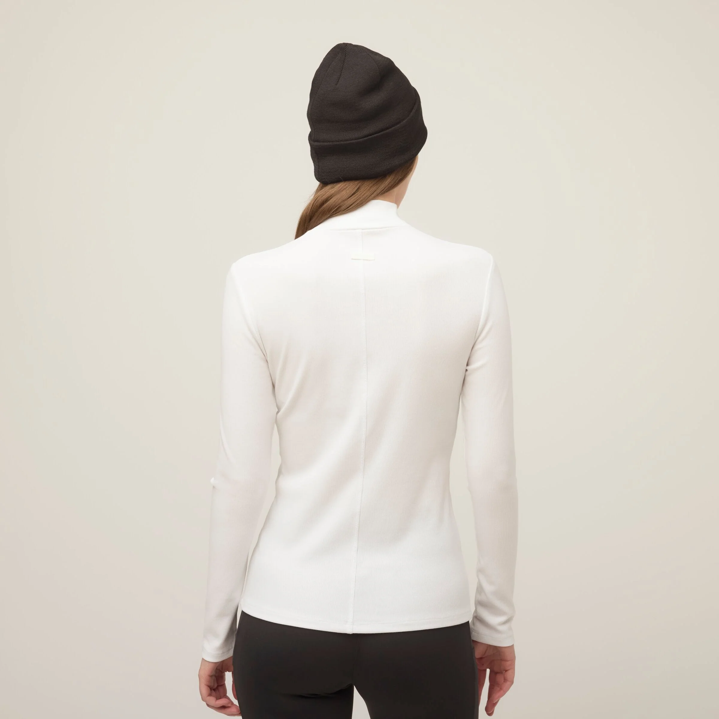 Long Sleeve Mockneck Tencel Rib - Image 3