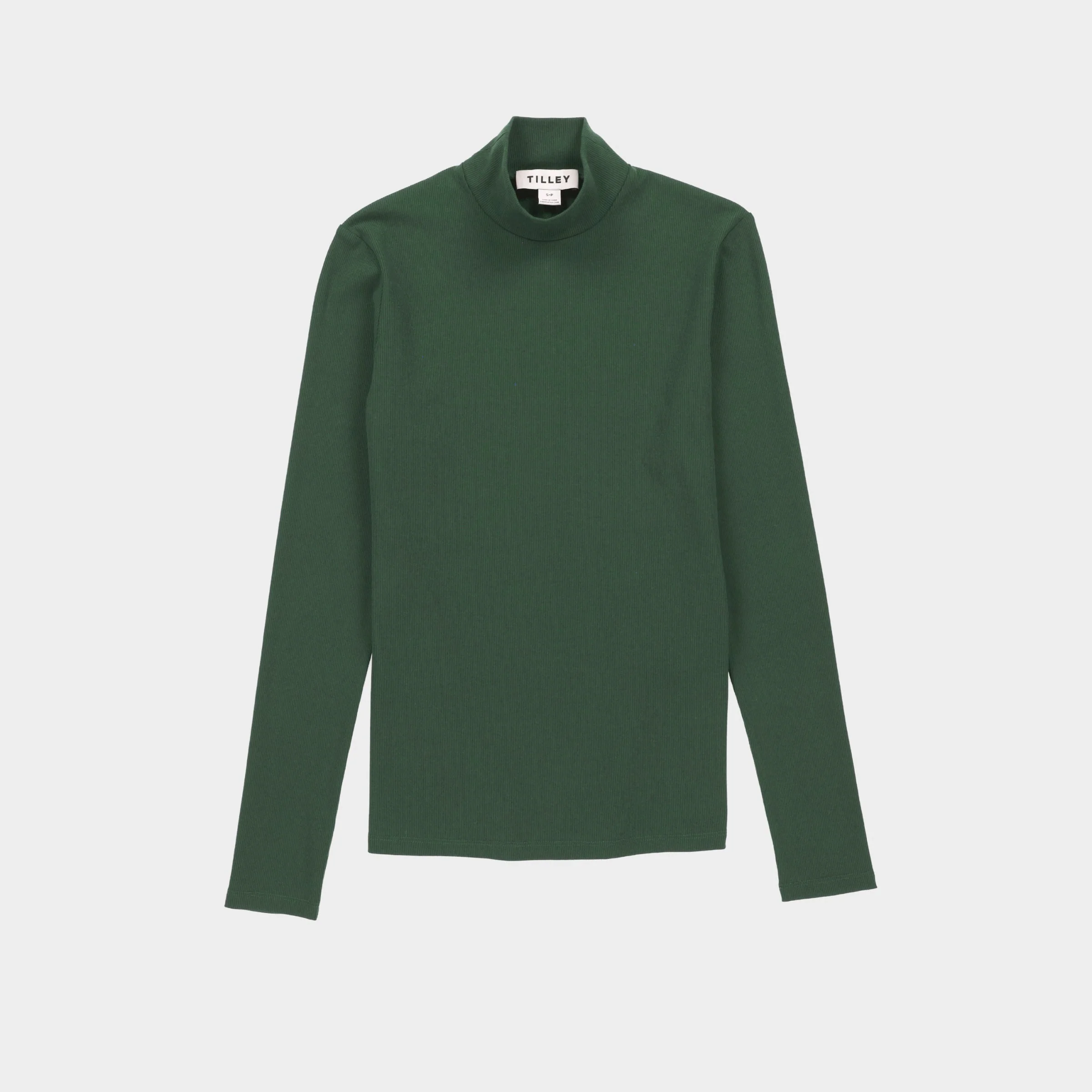 Long Sleeve Mockneck Tencel Rib - Image 39