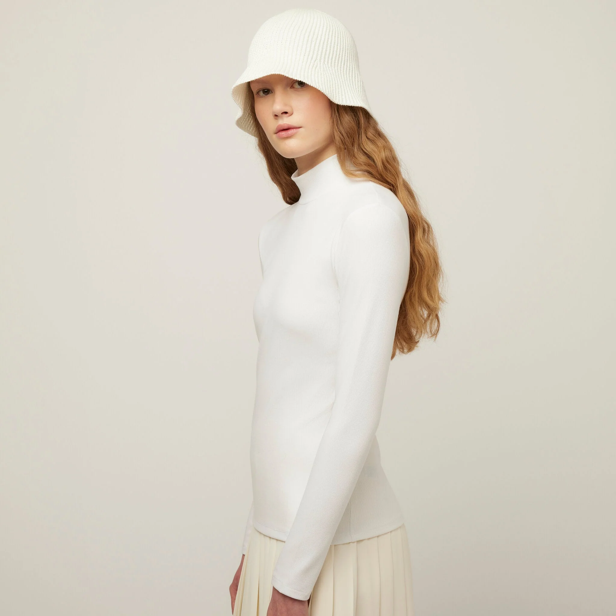 Long Sleeve Mockneck Tencel Rib - Image 6