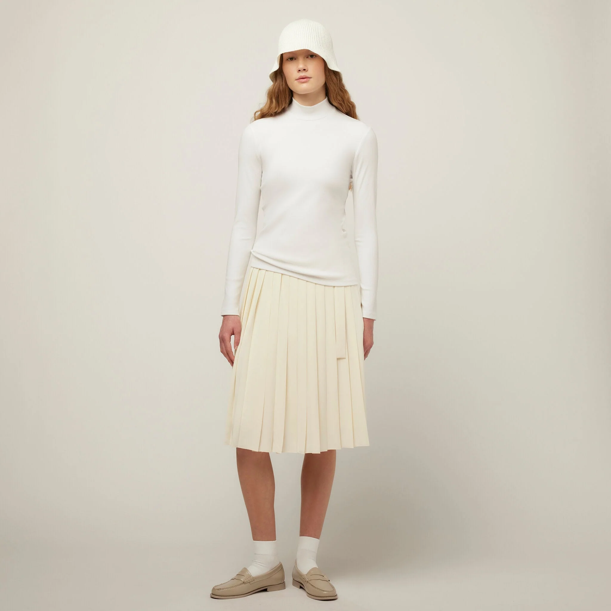 Long Sleeve Mockneck Tencel Rib - Image 9