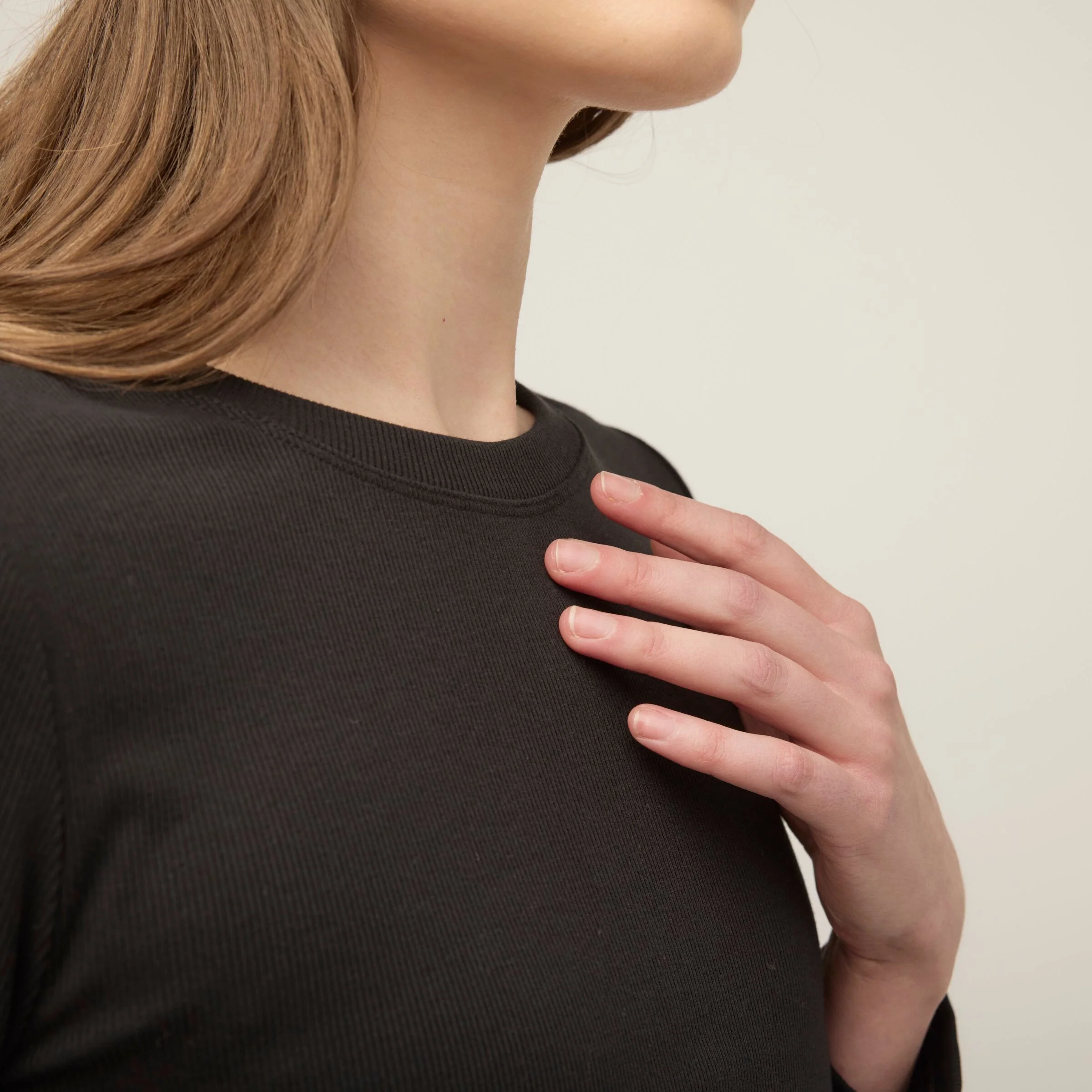 Long Sleeve Tencel Rib Tee - Image 10