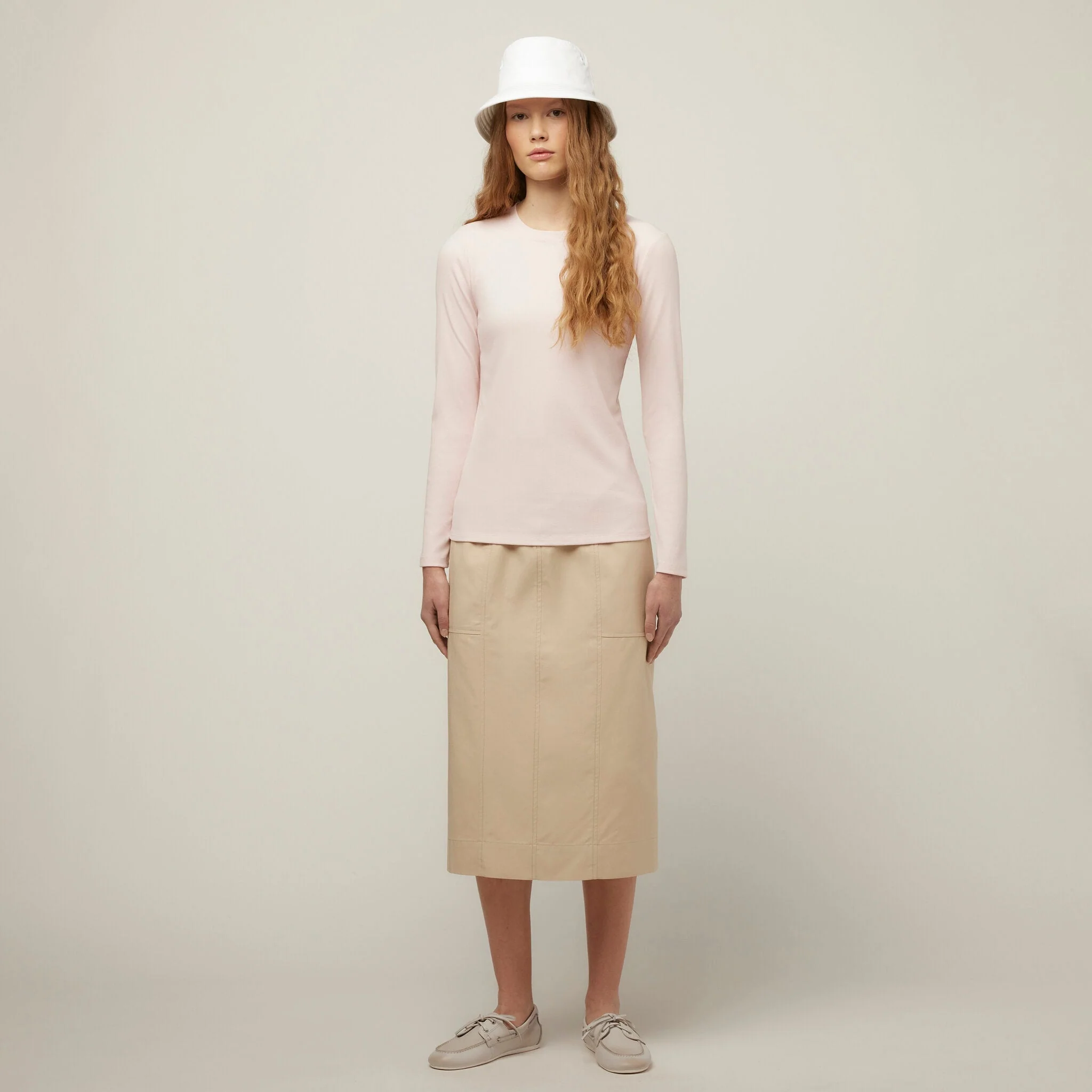 Long Sleeve Tencel Rib Tee - Image 23