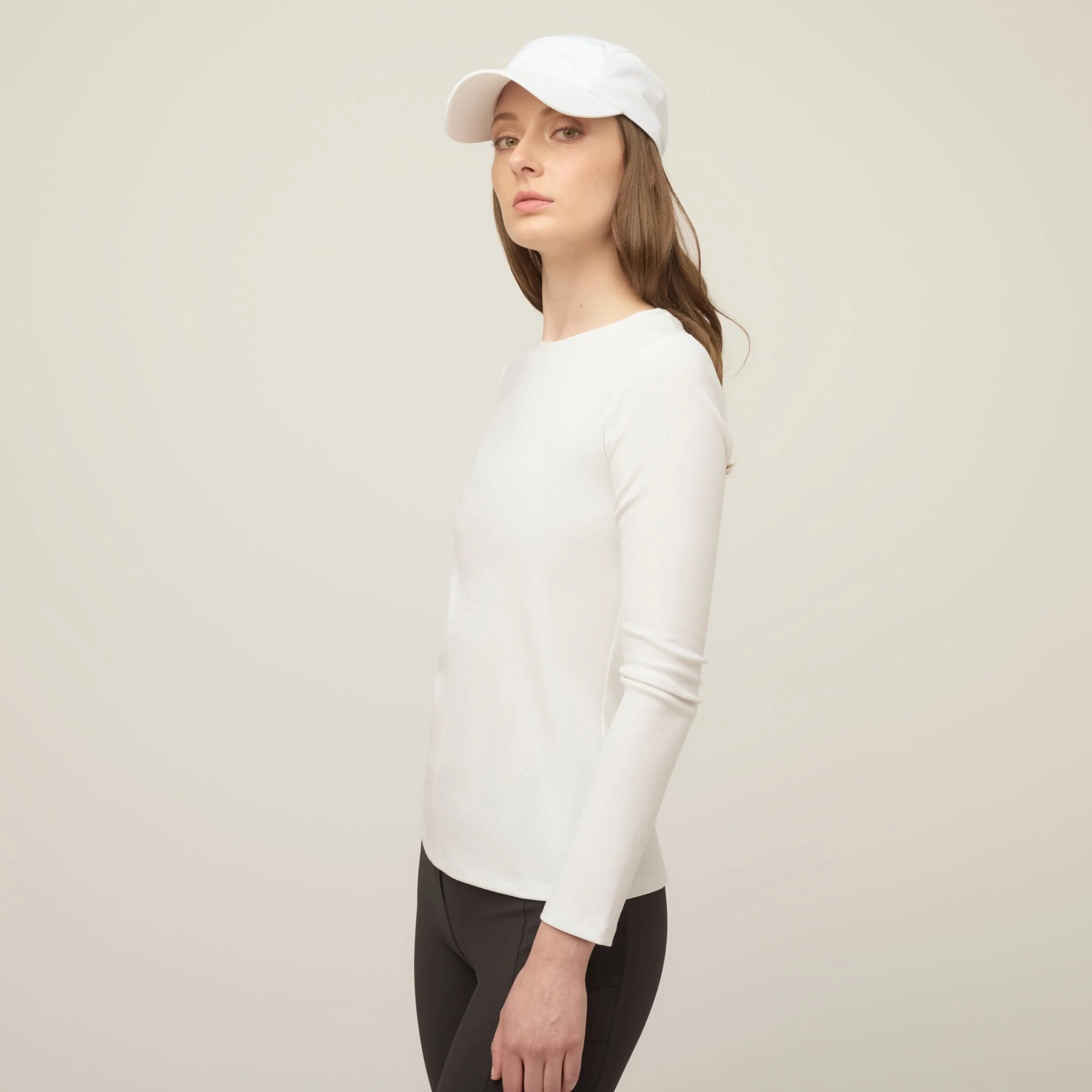 Long Sleeve Tencel Rib Tee - Image 31