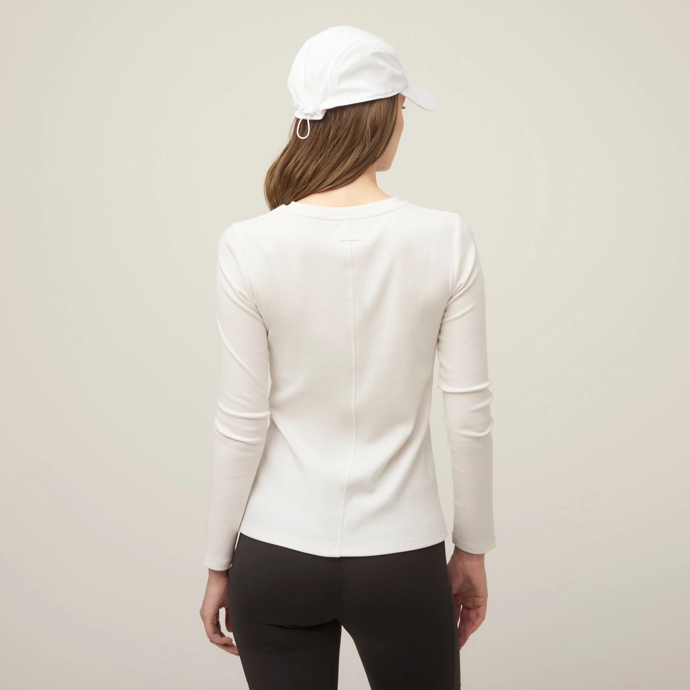 Long Sleeve Tencel Rib Tee - Image 32