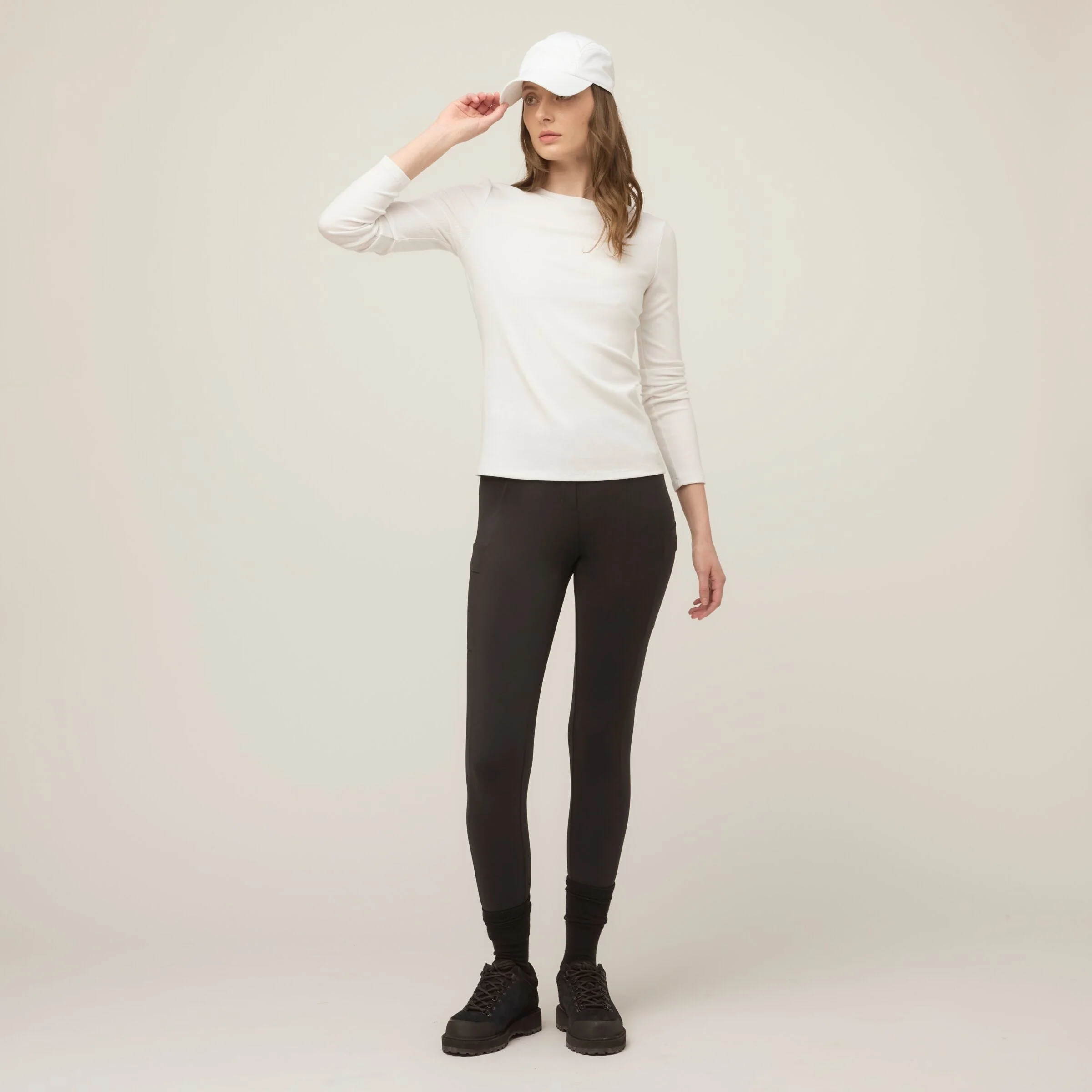Long Sleeve Tencel Rib Tee - Image 33