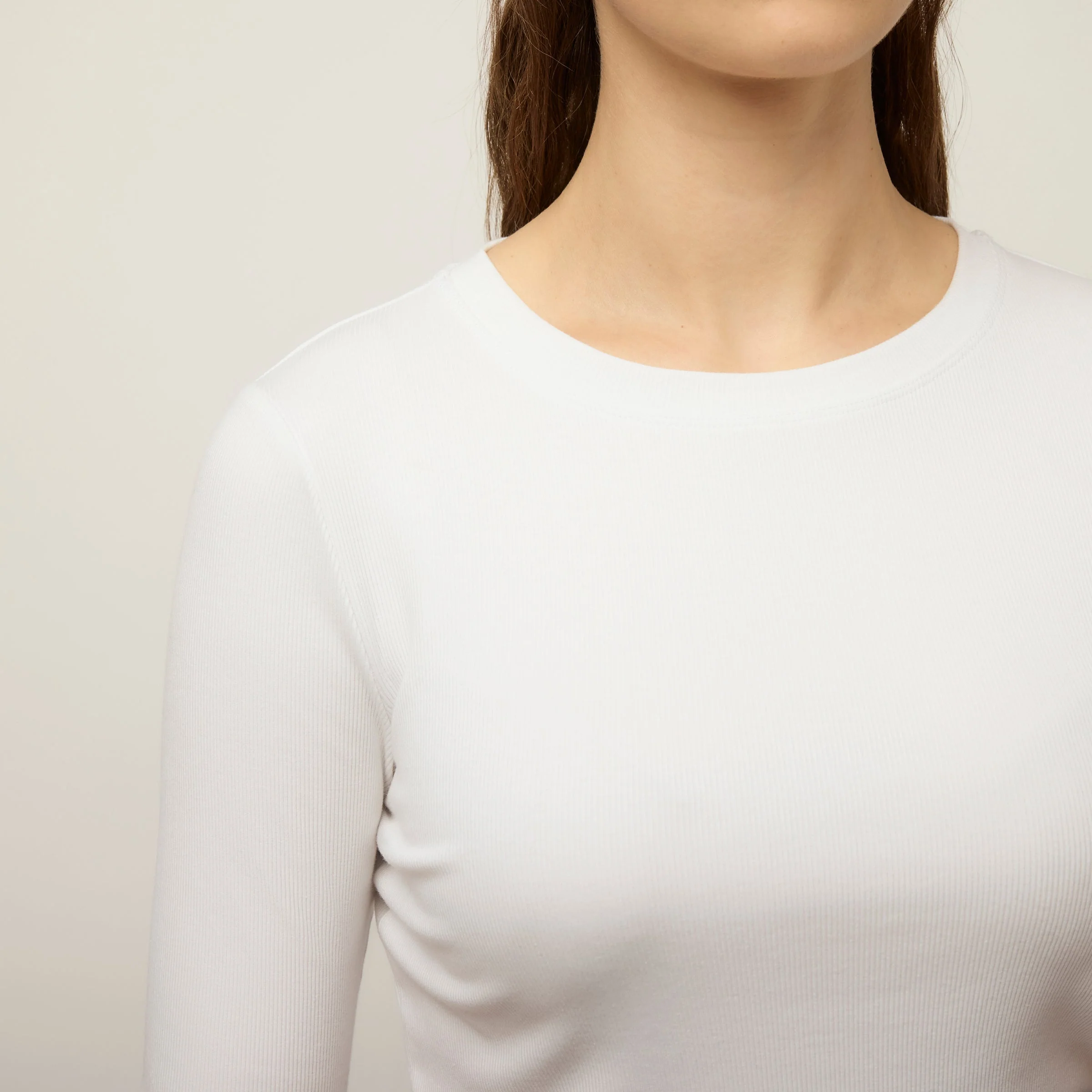 Long Sleeve Tencel Rib Tee - Image 34