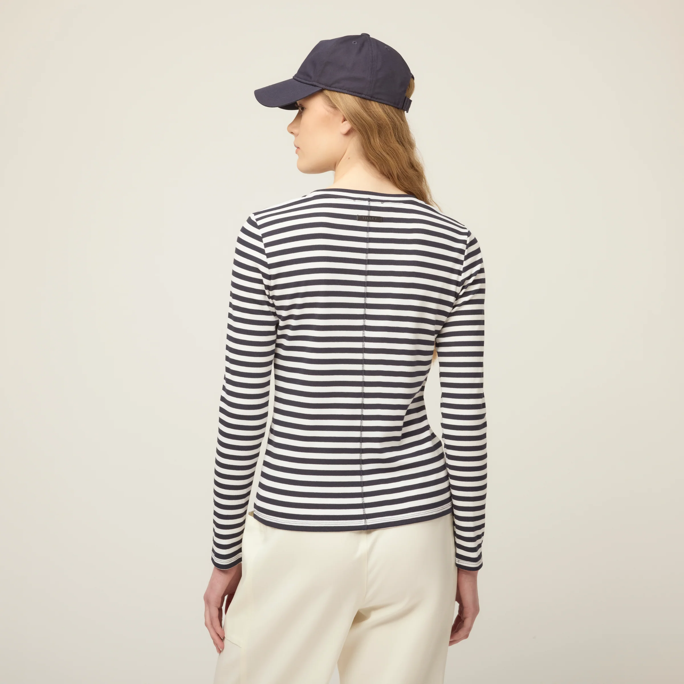 Long Sleeve Tencel Rib Tee - Image 4