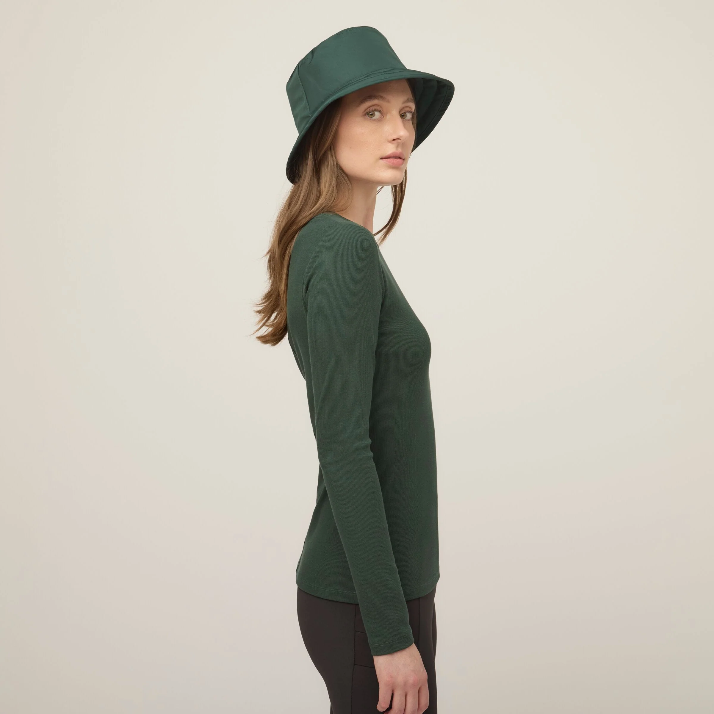 Long Sleeve Tencel Rib Tee - Image 41