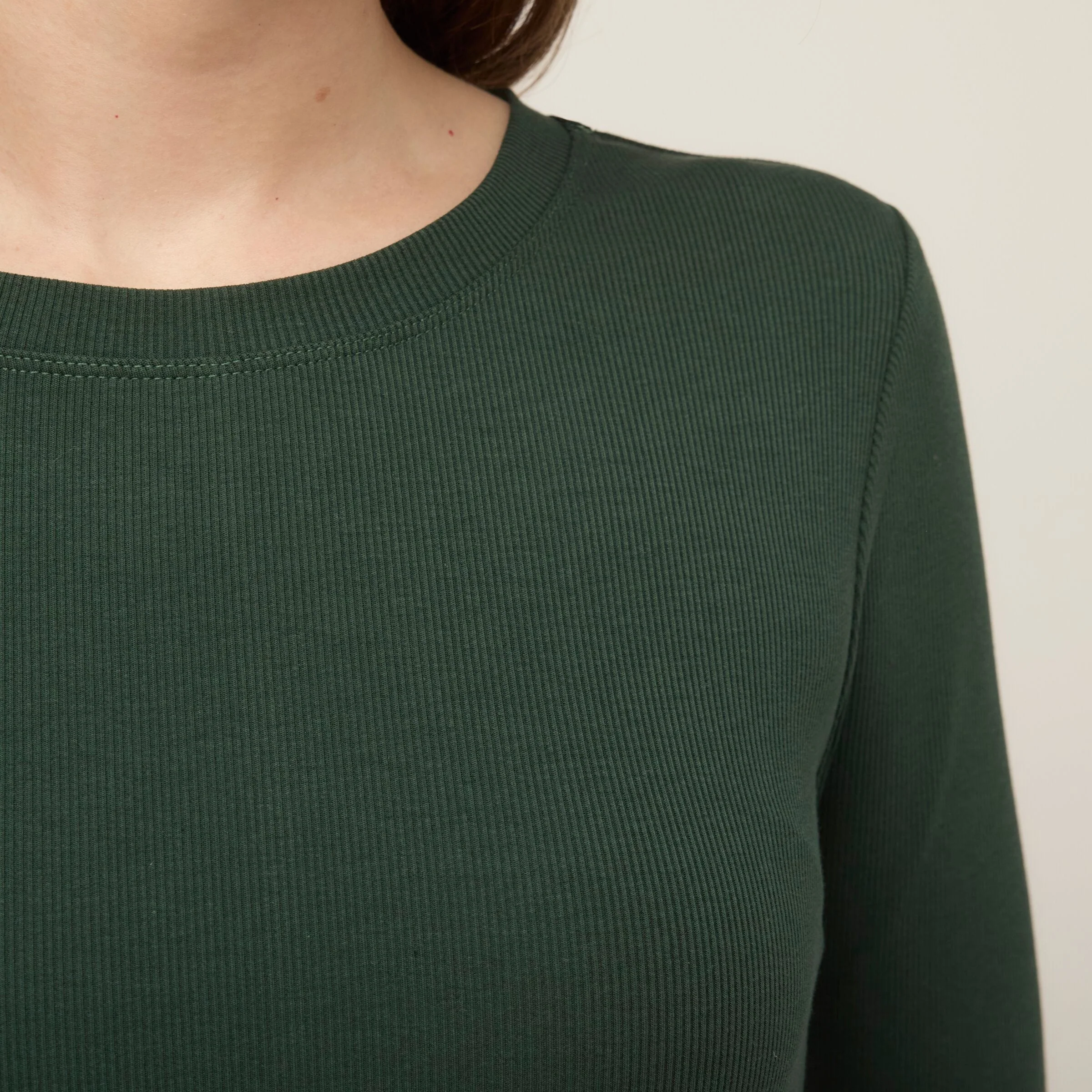 Long Sleeve Tencel Rib Tee - Image 43