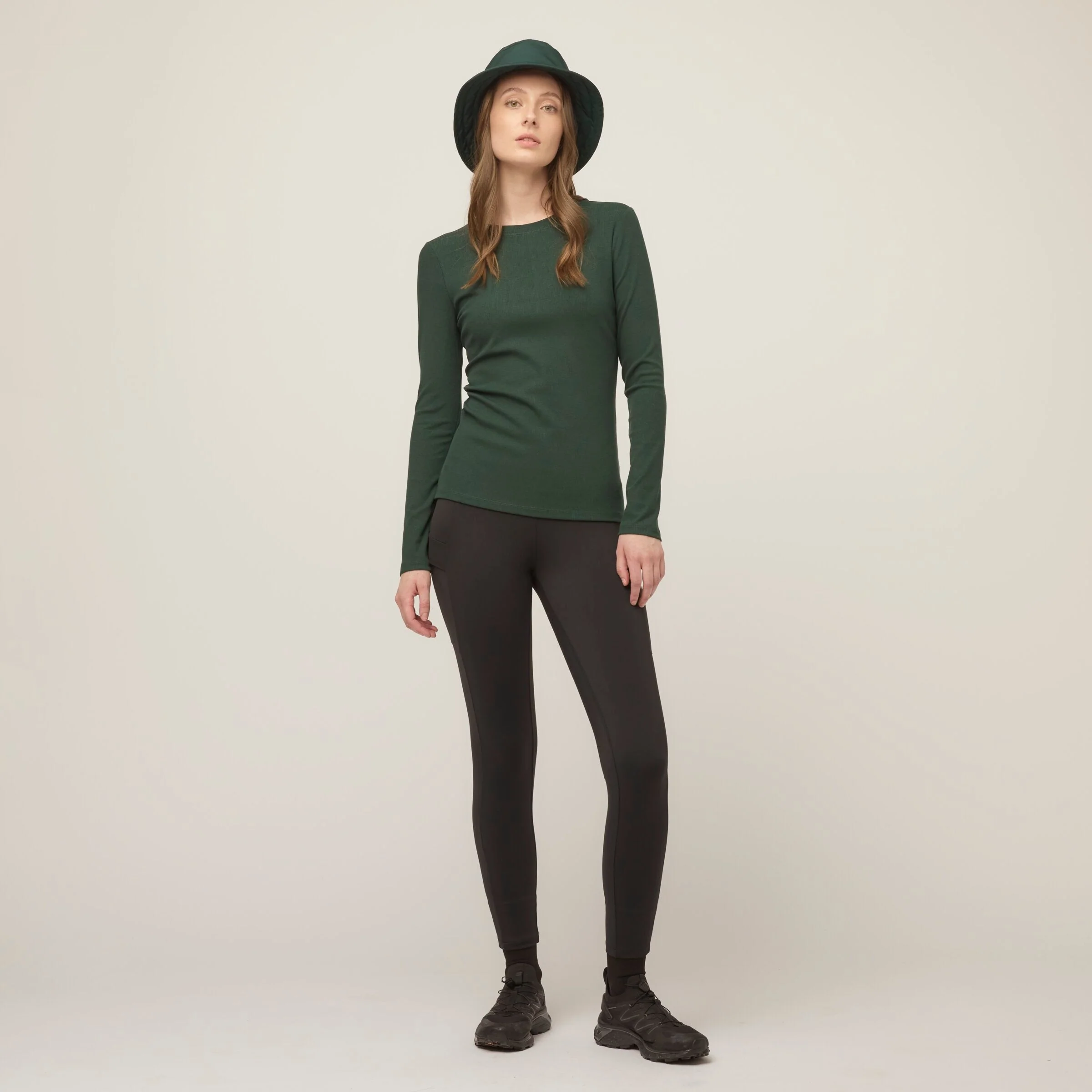 Long Sleeve Tencel Rib Tee - Image 45