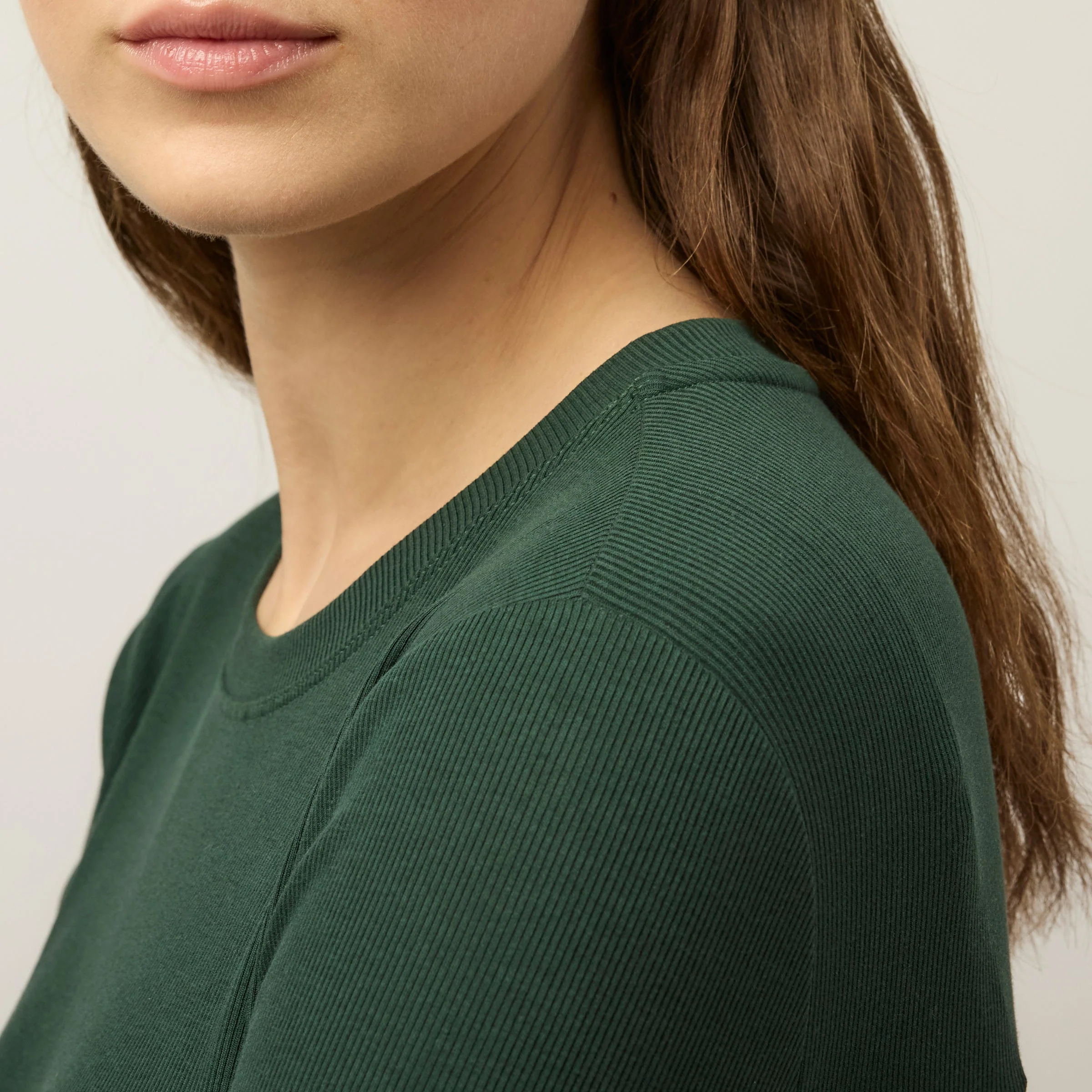 Long Sleeve Tencel Rib Tee - Image 46