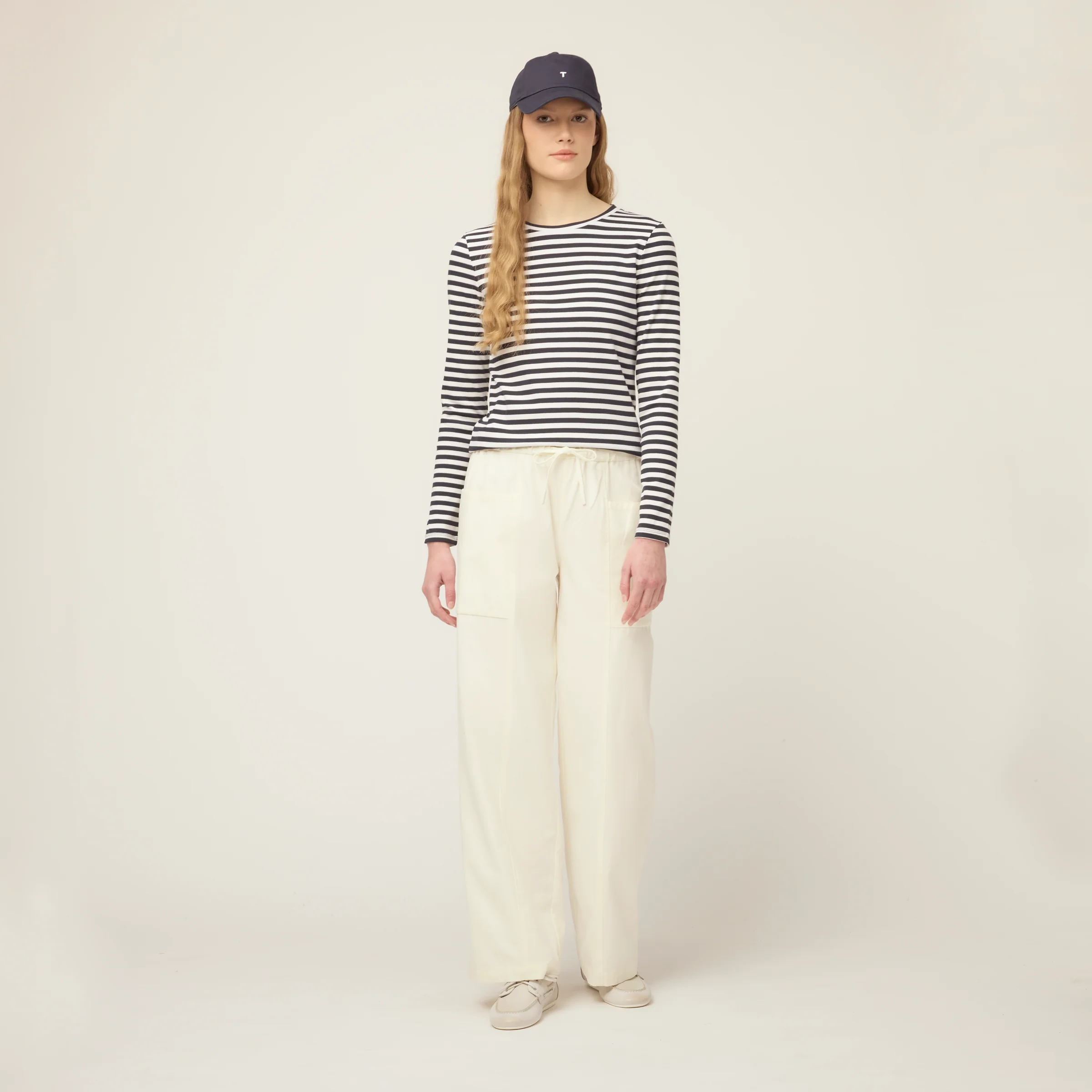 Long Sleeve Tencel Rib Tee - Image 6