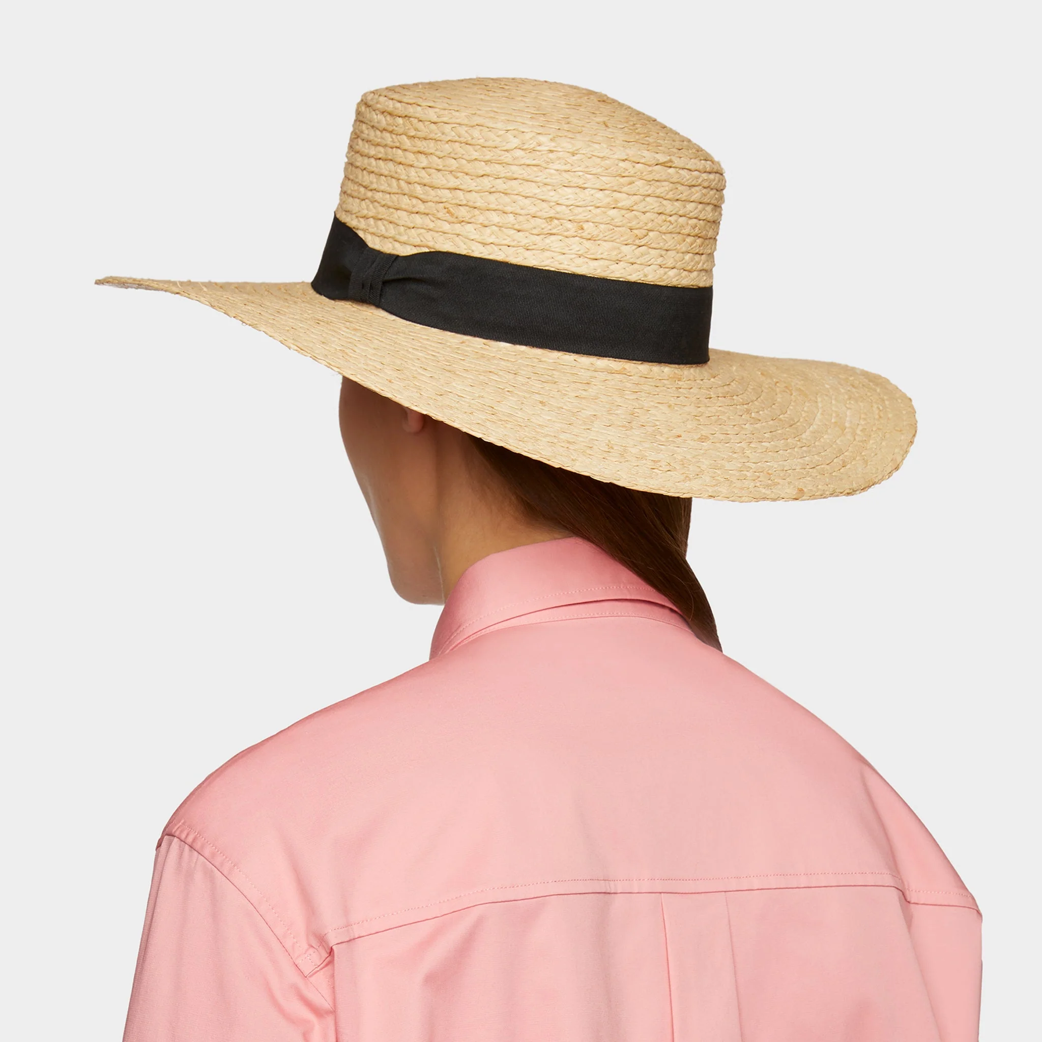 Straw Wide Brimmed Sun Hat - Image 3