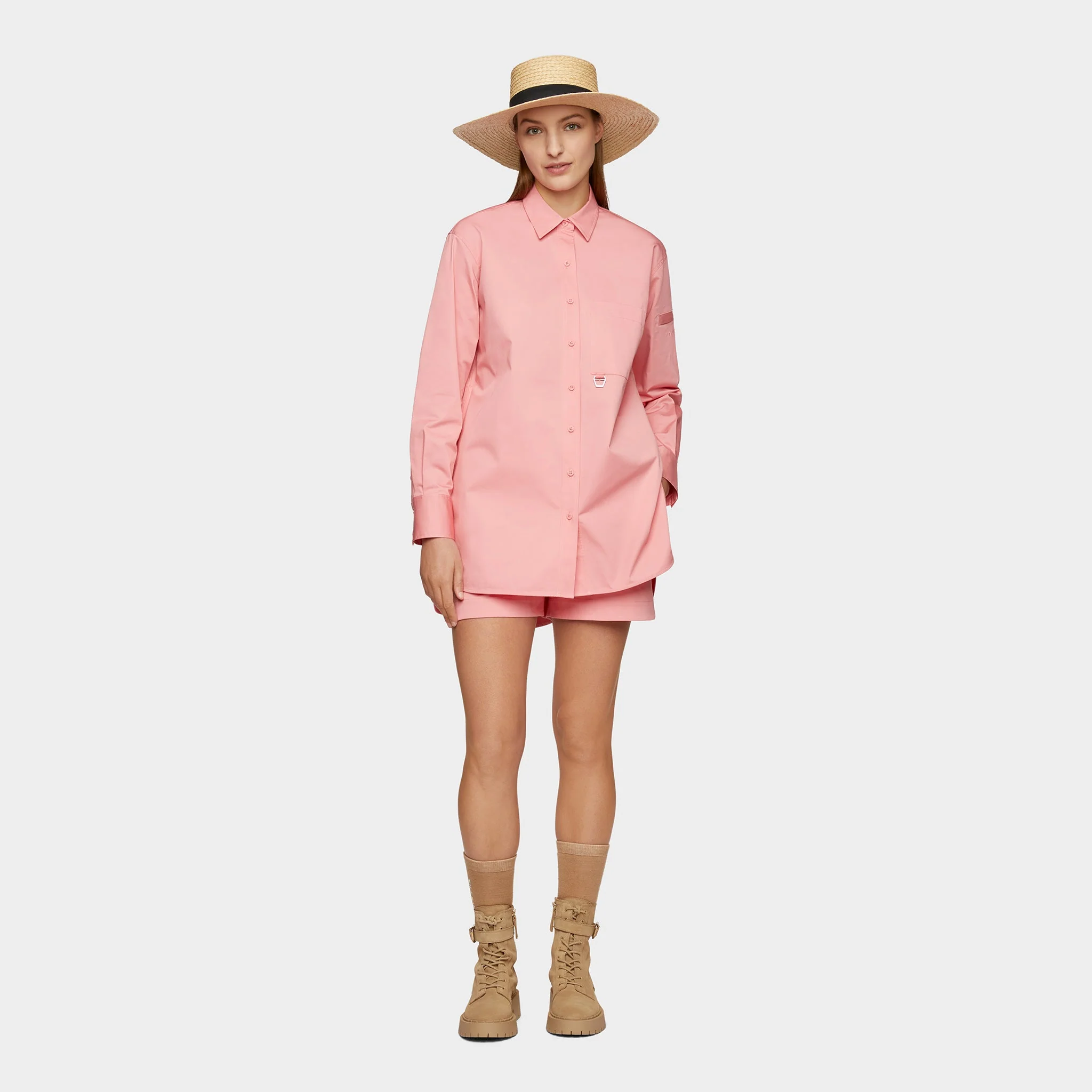 Straw Wide Brimmed Sun Hat - Image 5