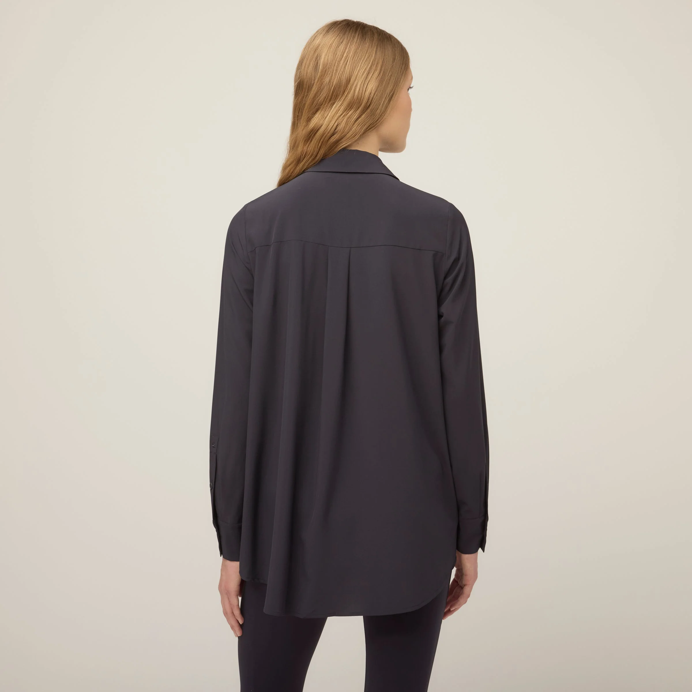 Tech Slk Long Sleeve Button Top - Image 12