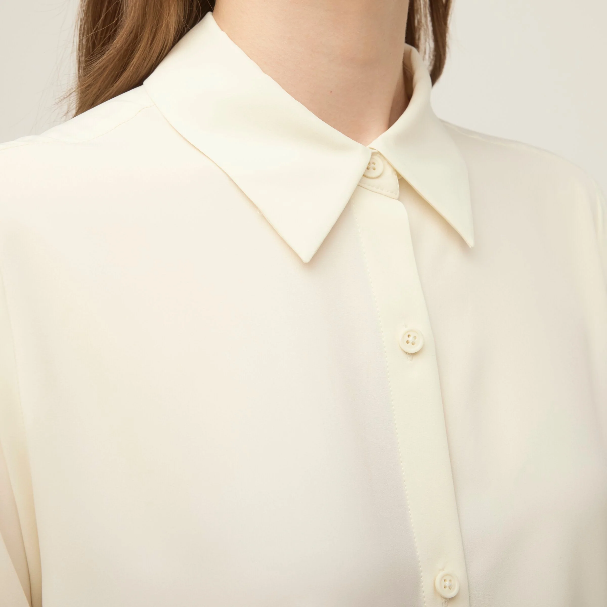 Tech Slk Long Sleeve Button Top - Image 4