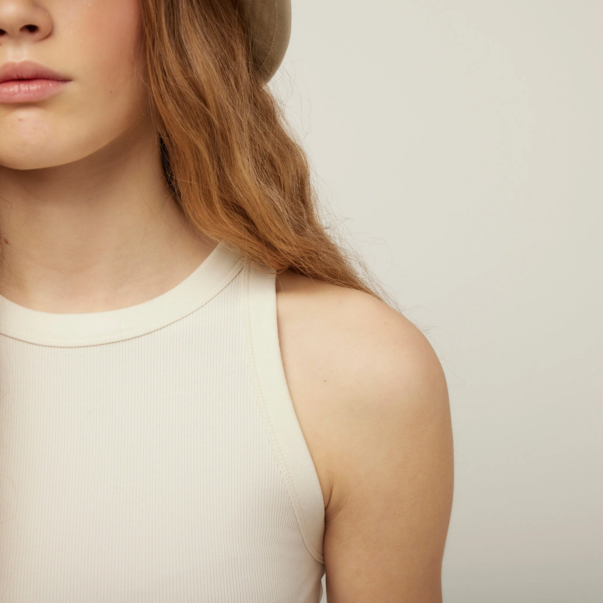 High Neck Rib Tank - Image 12