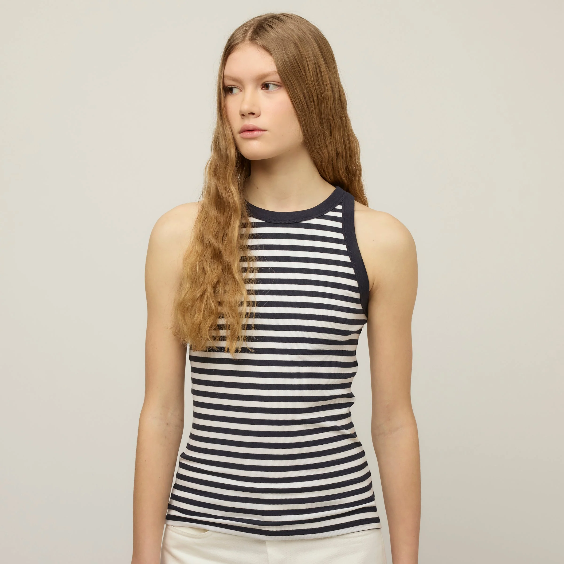 High Neck Rib Tank - Image 52